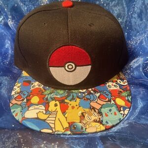Anime Pokemon Trucker Baseball Cap Hat Snapback Mesh  for Kids Adults